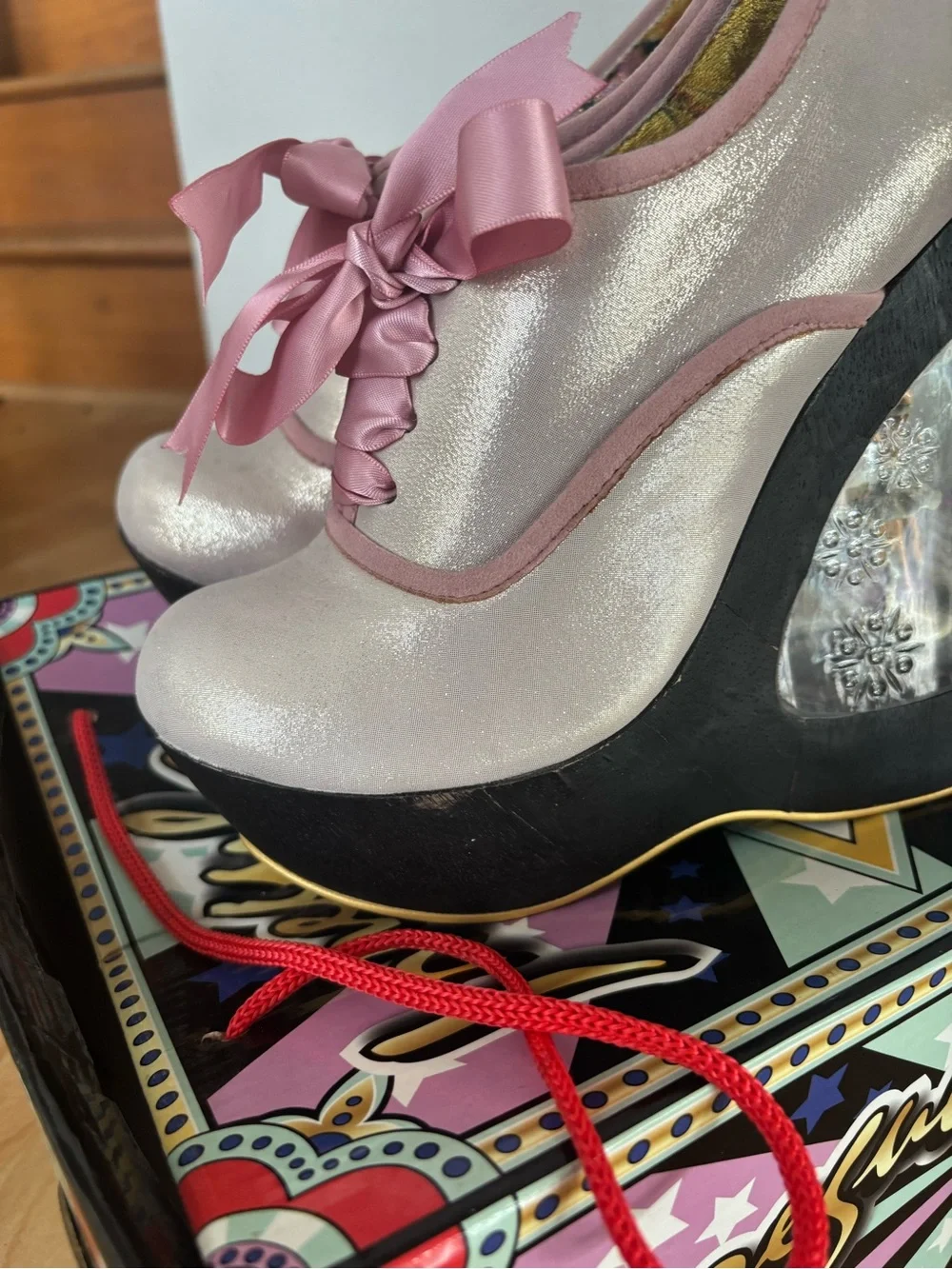 Irregular Choice Ballerina Glissade Heels in Pink